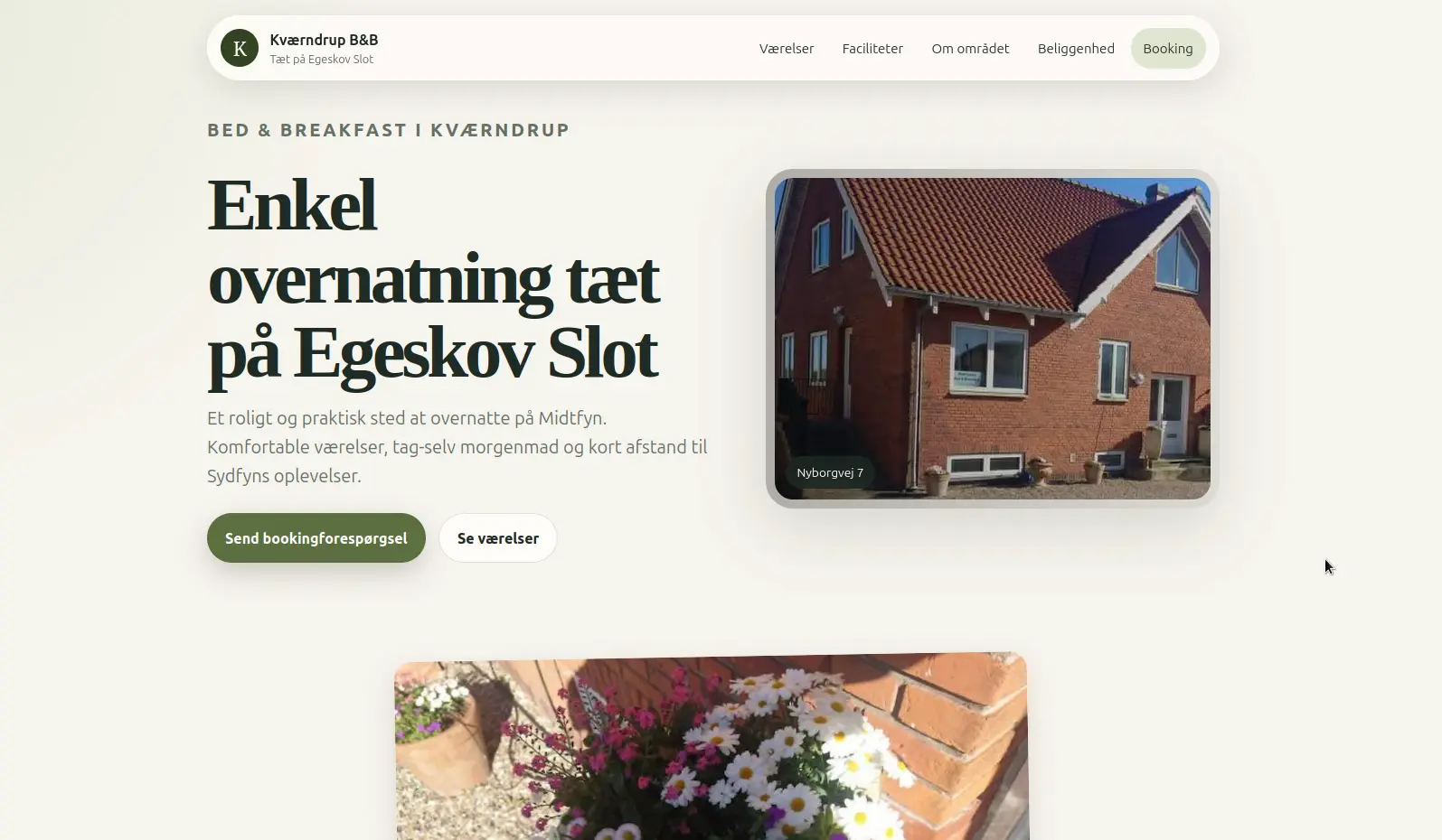 Screenshot of Kværndrup B&B