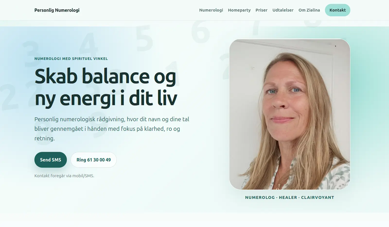Screenshot of Personlig Numerologi