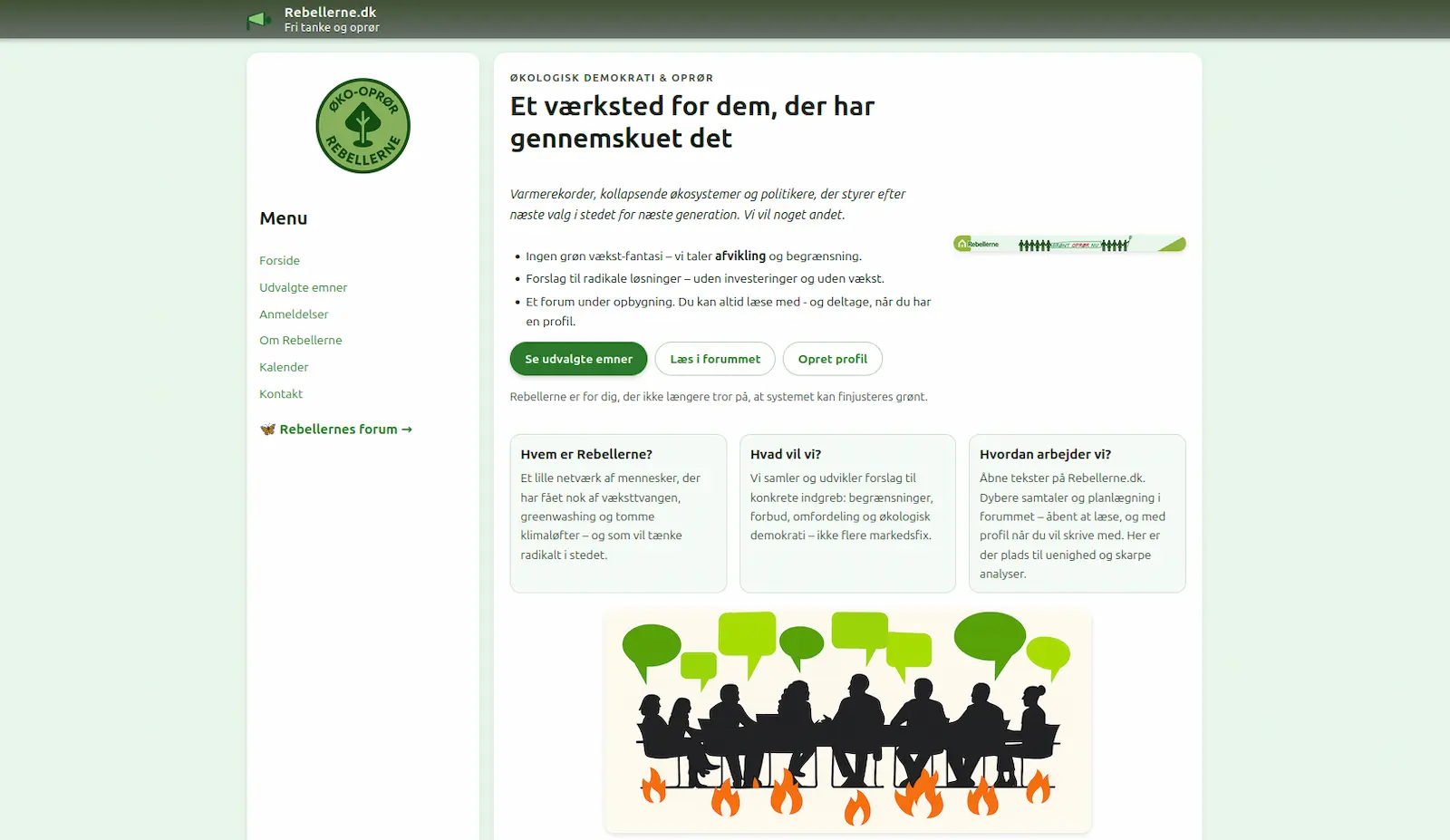Screenshot of Rebellerne